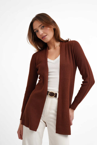 The Open Texture Long Cardigan
