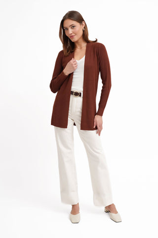 The Open Texture Long Cardigan