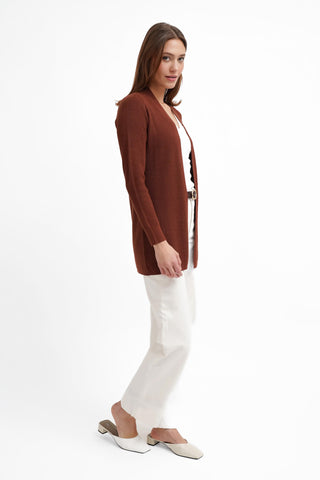 The Open Texture Long Cardigan