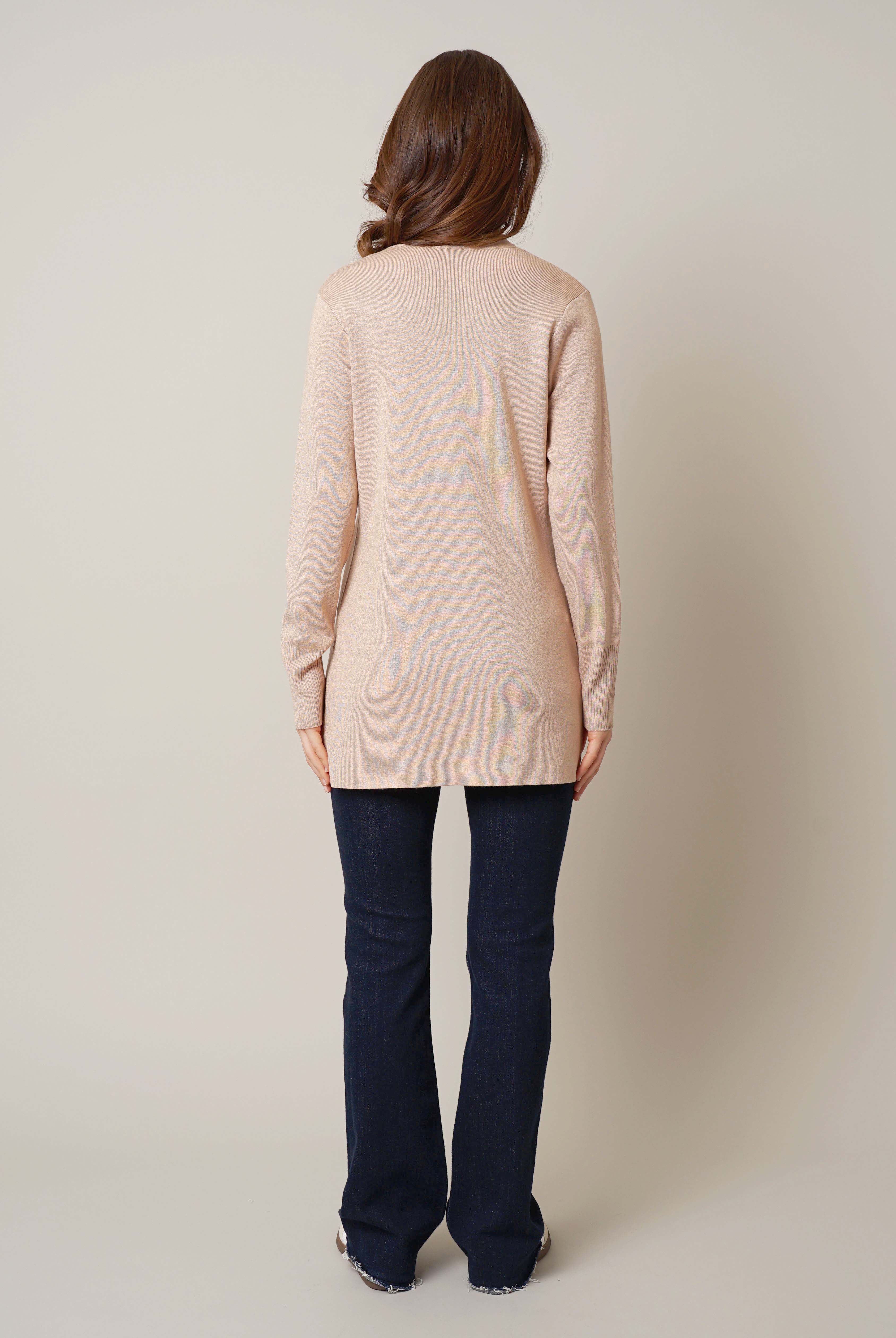 Cyrus - Open Cardigan with Shell Button