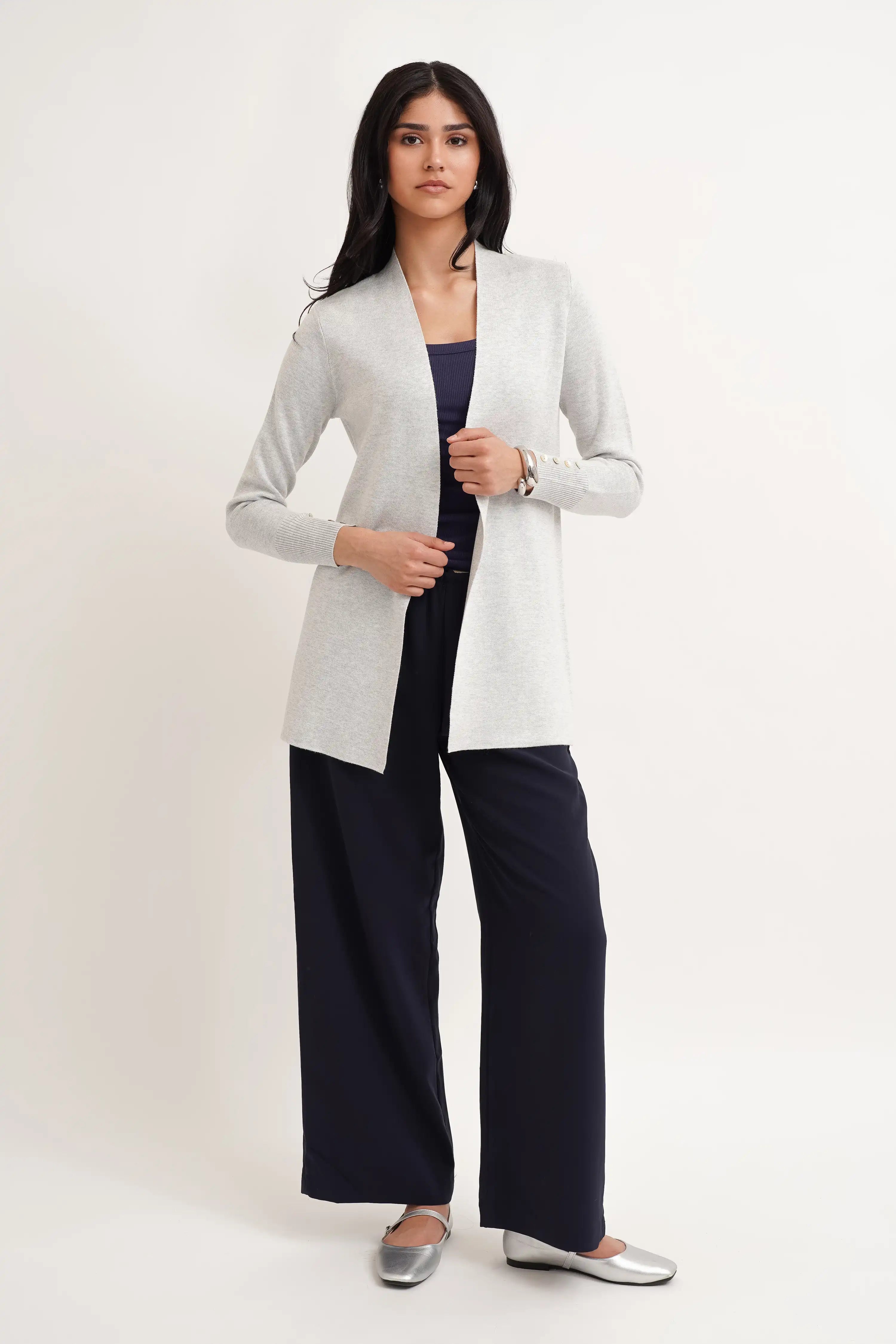 The Clean Line Open Cardigan