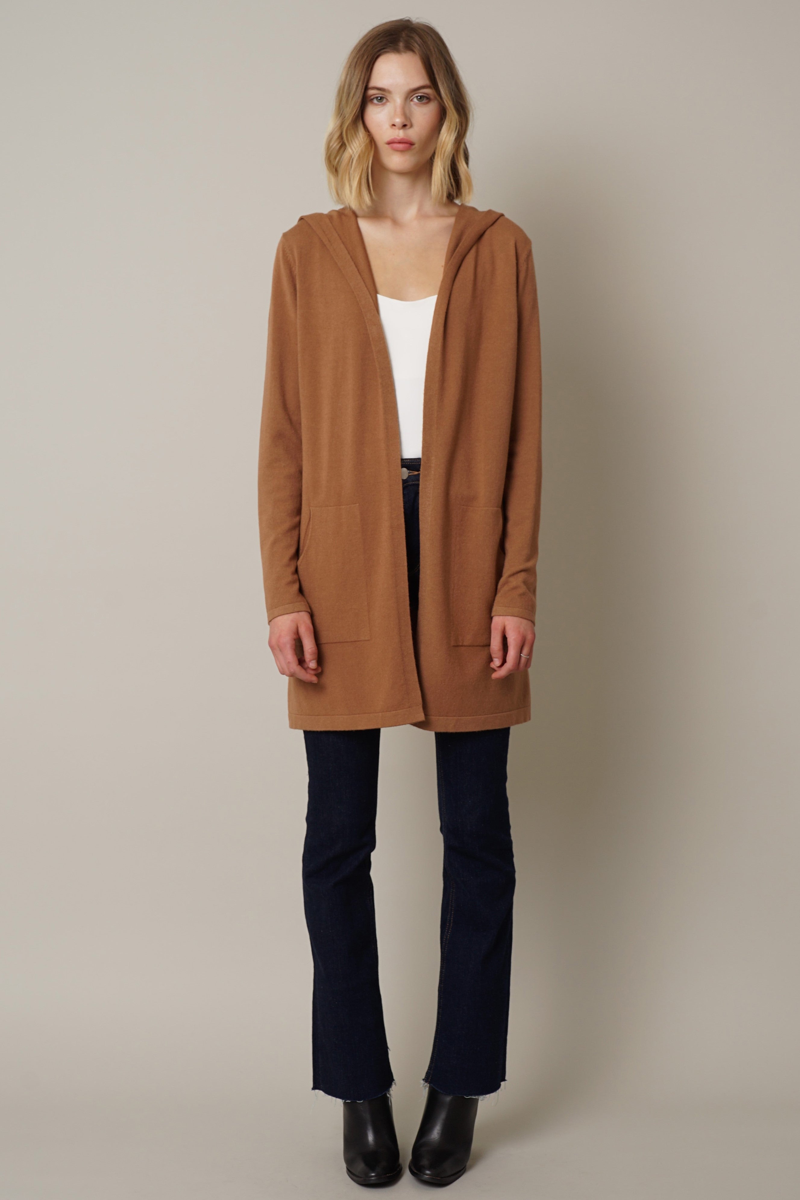 Cyrus cheap hooded cardigan