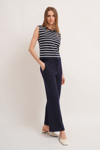 The Stripe Shell & Knit Pant Set