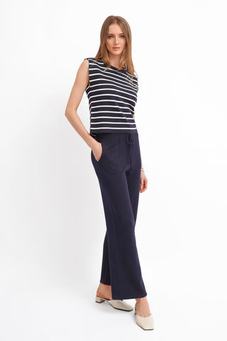 The Stripe Shell & Knit Pant Set