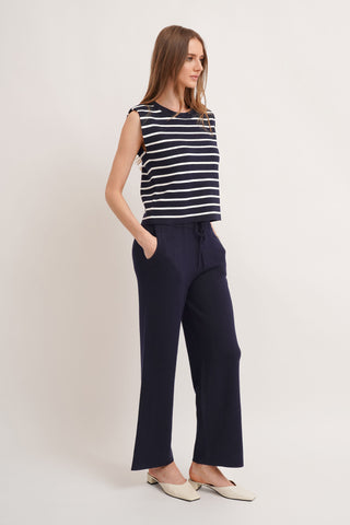 The Stripe Shell & Knit Pant Set