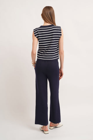 The Stripe Shell & Knit Pant Set