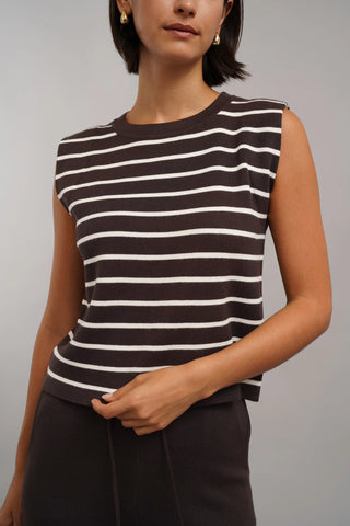 The Stripe Shell & Knit Pant Set