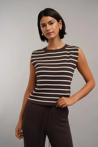 The Stripe Shell & Knit Pant Set