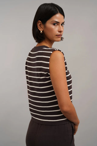 The Stripe Shell & Knit Pant Set