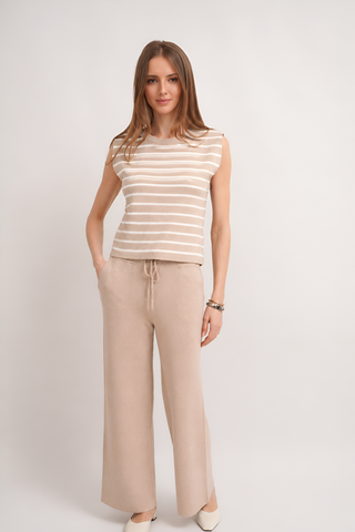 The Stripe Shell & Knit Pant Set