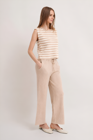 The Stripe Shell & Knit Pant Set