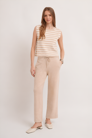 The Stripe Shell & Knit Pant Set