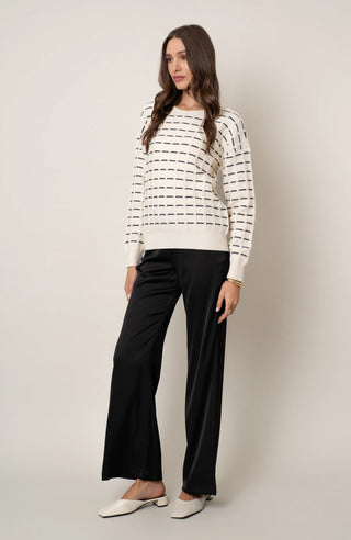The Grid Stitch Pullover