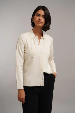 The Relaxed Shirt Cardigan