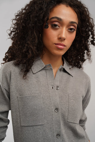 The Relaxed Shirt Cardigan