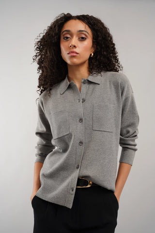 The Relaxed Shirt Cardigan