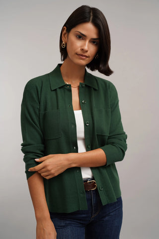The Relaxed Shirt Cardigan