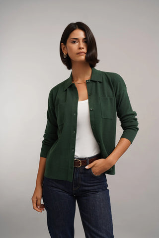 The Relaxed Shirt Cardigan