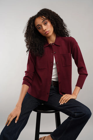 The Relaxed Shirt Cardigan