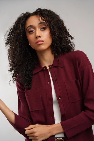 The Relaxed Shirt Cardigan