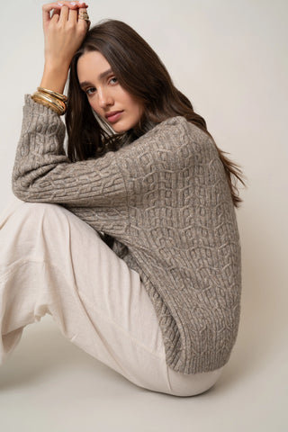 The Soft-Stitch Mockneck Pullover