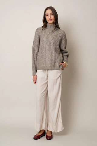 The Soft-Stitch Mockneck Pullover