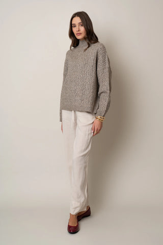 The Soft-Stitch Mockneck Pullover