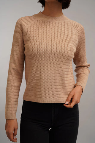 The Textured Crew Neck Sweater