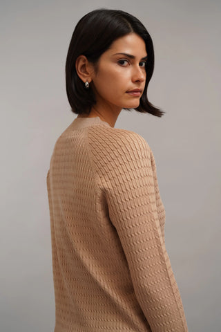 The Textured Crew Neck Sweater