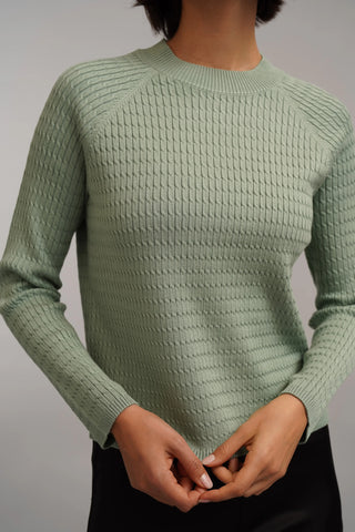 The Textured Crew Neck Sweater