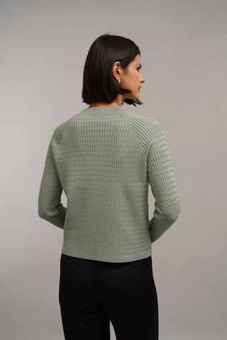 The Textured Crew Neck Sweater