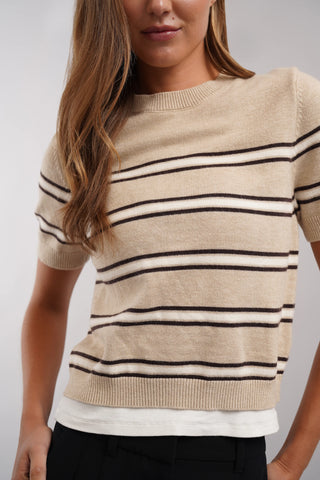 The Coastal Stripe Sweater Tee