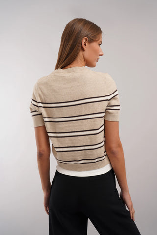 The Coastal Stripe Sweater Tee