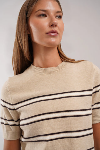 The Coastal Stripe Sweater Tee