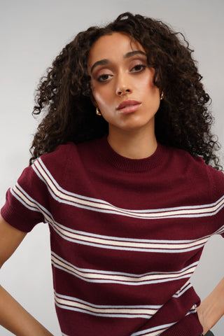 The Coastal Stripe Sweater Tee