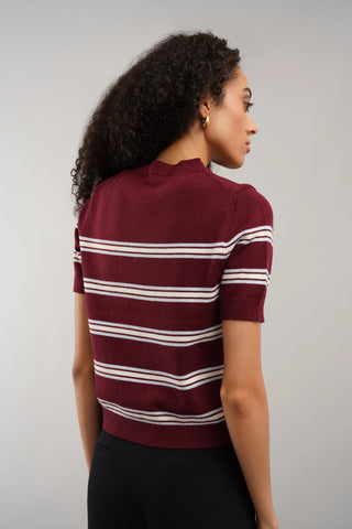 The Coastal Stripe Sweater Tee