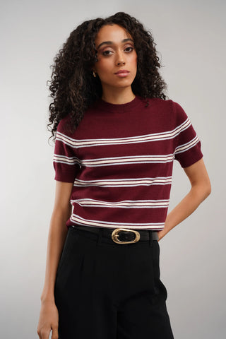 The Coastal Stripe Sweater Tee