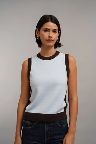 The Contrast Trim Sweater Tank