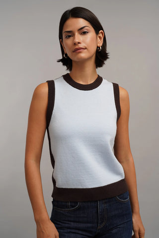 The Contrast Trim Sweater Tank