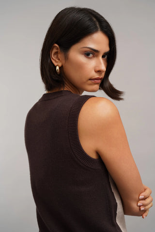 The Contrast Trim Sweater Tank