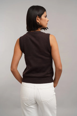 The Contrast Trim Sweater Tank