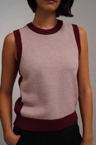 The Contrast Trim Sweater Tank