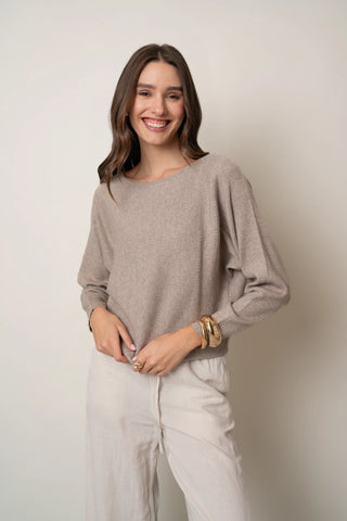 The Dolman Textured Pullover