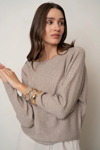 The Dolman Textured Pullover