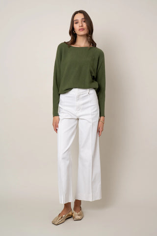 The Dolman Textured Pullover
