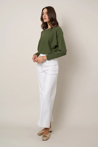 The Dolman Textured Pullover