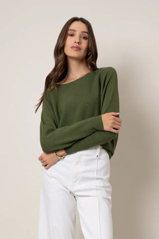 The Dolman Textured Pullover