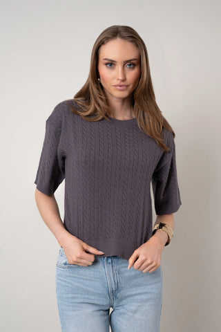 The Cable Knit Sweater Tee
