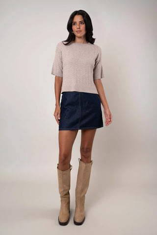 The Cable Knit Sweater Tee