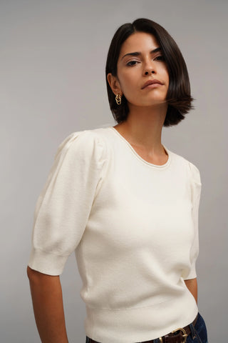 The Puff Sleeve Sweater Tee